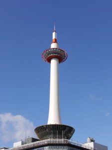 京都タワーより、平安京の構造「条坊制」を感じる
