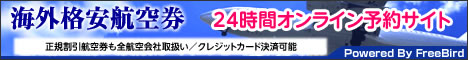 海外格安航空券２４時間オンライン予約サイト